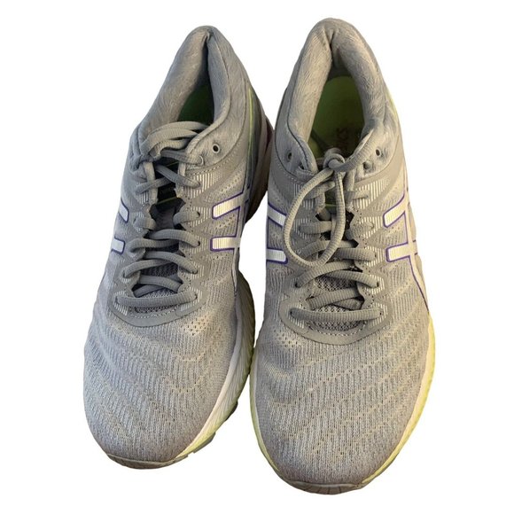 Asics Womens Gel Nimbus 22 Gray Comfort Athletic Sneaker Shoes Size US 10 - Picture 9 of 11